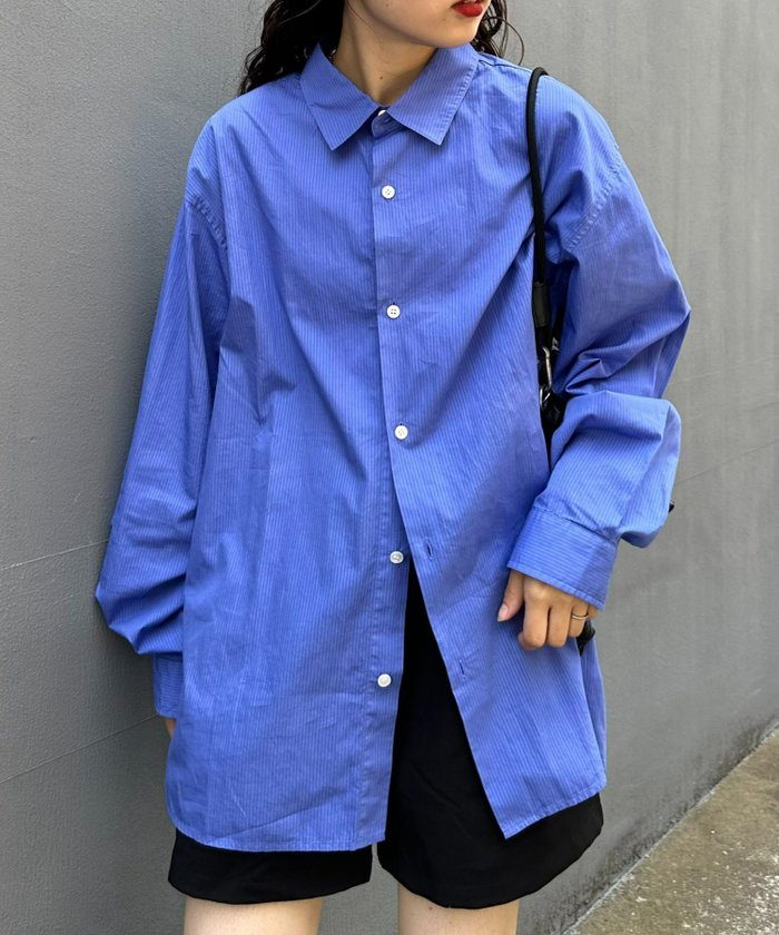 【チャオパニックティピー/CIAOPANIC TYPY】の【ふわもこ】【MENS】針抜きストライプレギュラーカラーシャツ インテリア・キッズ・メンズ・レディースファッション・服の通販 founy(ファニー) https://founy.com/ ファッション Fashion レディースファッション WOMEN トップス・カットソー Tops/Tshirt シャツ/ブラウス Shirts/Blouses シンプル Simple ストライプ Stripe スラックス Slacks トレンド Trend バランス Balance ミリタリー Military 再入荷 Restock/Back In Stock/Re Arrival おすすめ Recommend |ID: prp329100004246613 ipo3291000000029464117