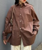 【チャオパニックティピー/CIAOPANIC TYPY】の【ふわもこ】【MENS】針抜きストライプレギュラーカラーシャツ ブラウン|ID: prp329100004246613 ipo3291000000029464120