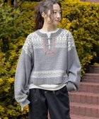 【ニコアンド/niko and】のチロリアンスキッパーニット 人気、トレンドファッション・服の通販 founy(ファニー) ファッション Fashion レディースファッション WOMEN トップス・カットソー Tops/Tshirt ニット Knit Tops A/W・秋冬 Aw・Autumn/Winter・Fw・Fall-Winter おすすめ Recommend シンプル Simple スキッパー Skipper チェック Check バランス Balance ボトム Bottom メタル Metal ヴィンテージ Vintage 軽量 Lightweight thumbnail グレー15|ID: prp329100004246647 ipo3291000000029464603