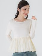 【コカ/COCA】の裾バルーンドッキングTシャツ Ivory|ID:prp329100004246744