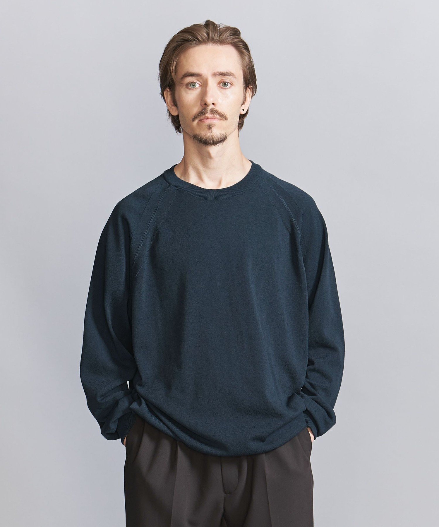 【ビューティ&ユース ユナイテッドアローズ/BEAUTY&YOUTH / UNITED ARROWS / MEN】のデオドラント プレーティング ラグラン クルーネック ニット -抗菌・防臭 ウォッシャブル- インテリア・キッズ・メンズ・レディースファッション・服の通販 founy(ファニー) 　ファッション　Fashion　メンズファッション　MEN　ウォッシャブル　Washable　春　Spring　秋　Autumn/Fall　抗菌　Antibacterial　ジャケット　Jacket　スタンダード　Standard　トレンド　Trend　定番　Standard　人気　Popularity　ベーシック　Basic　リラックス　Relax　ロング　Long　冬　Winter　A/W・秋冬　Aw・Autumn/Winter・Fw・Fall-Winter　旅行　Travel　エレガント 上品　Elegant　ビジネス 仕事 通勤　Business　COBALT|ID: prp329100004247045 ipo3291000000029539132