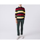 【ラコステ/LACOSTE / MEN】のボーダーオーガニックコットンニットセーター 人気、トレンドファッション・服の通販 founy(ファニー) ファッション Fashion メンズファッション MEN スウェット Sweat セーター Sweater メンズ Mens 人気 Popularity thumbnail イエロー|ID: prp329100004247090 ipo3291000000029469023