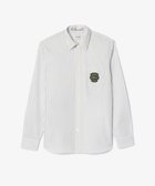 【ラコステ/LACOSTE】のオーバルワッペンストライプシャツ ホワイト|ID: prp329100004247269 ipo3291000000029470345