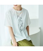 【ルクールブラン/le.coeur blanc】の《手洗い可能》EPANOUIEロゴTシャツ アイボリー|ID: prp329100004247603 ipo3291000000029474783