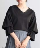 【ラナン/Ranan】のキャンディースリーブスカラップブラウス 人気、トレンドファッション・服の通販 founy(ファニー) ファッション Fashion レディースファッション WOMEN トップス・カットソー Tops/Tshirt シャツ/ブラウス Shirts/Blouses スカラップ Scalloped スリーブ Sleeve ロング Long 長袖 Long Sleeve thumbnail ブラック|ID: prp329100004247645 ipo3291000000029475349