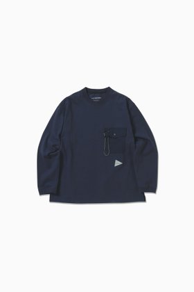 【アンドワンダー/and wander】 heavy cotton pocket LS T人気、トレンドファッション・服の通販 founy(ファニー) ファッション Fashion レディースファッション WOMEN ポケット Pocket |ID:prp329100004247692