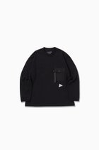 【アンドワンダー/and wander】のheavy cotton pocket LS T 人気、トレンドファッション・服の通販 founy(ファニー) ファッション Fashion レディースファッション WOMEN ポケット Pocket thumbnail black|ID: prp329100004247692 ipo3291000000029475765