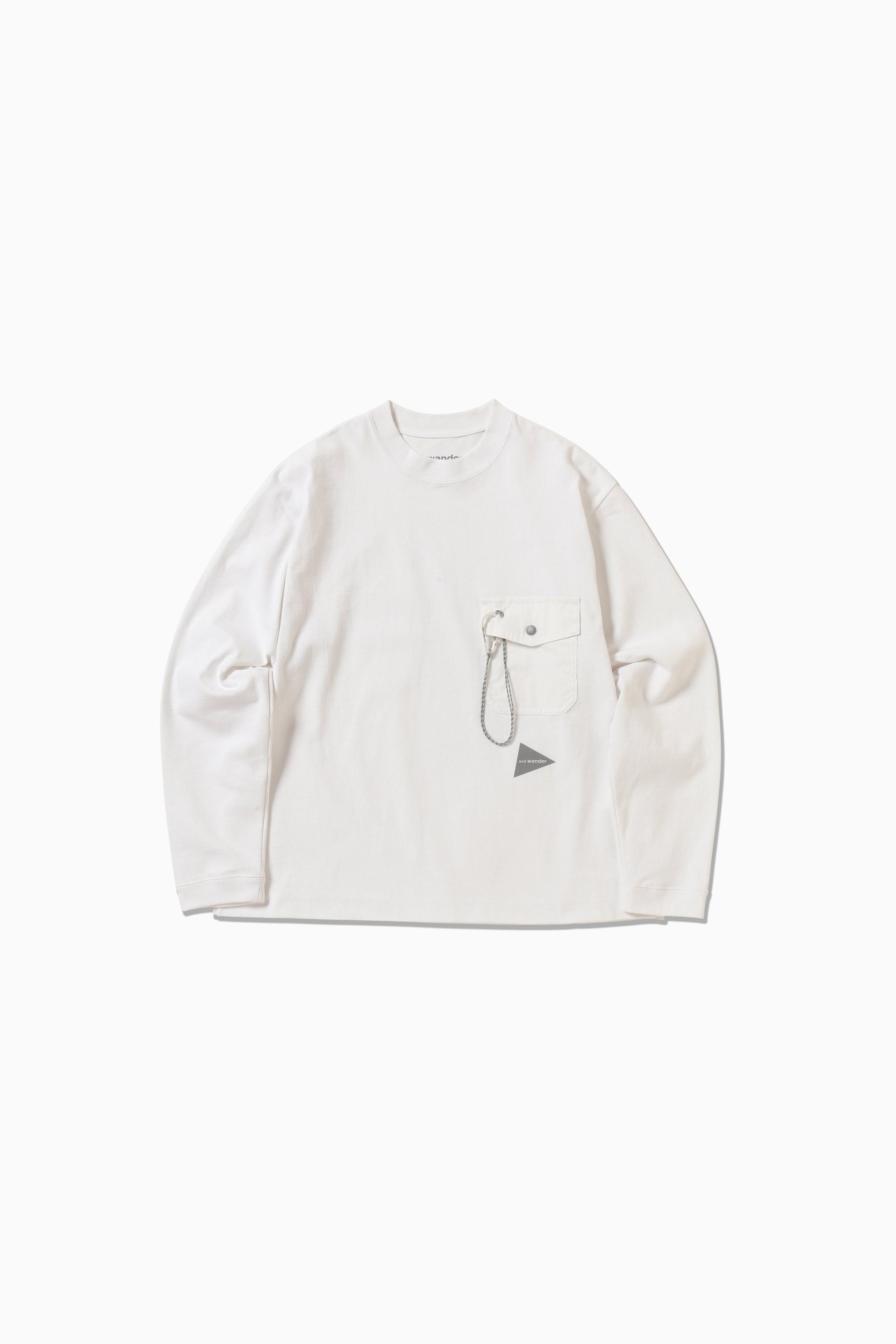 【アンドワンダー/and wander】のheavy cotton pocket LS T インテリア・キッズ・メンズ・レディースファッション・服の通販 founy(ファニー) 　ファッション　Fashion　レディースファッション　WOMEN　ポケット　Pocket　white|ID: prp329100004247692 ipo3291000000029475766