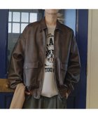 【ニコアンド/niko and / MEN】のフェイクレザーフライトブルゾン 人気、トレンドファッション・服の通販 founy(ファニー) ファッション Fashion メンズファッション MEN おすすめ Recommend ウォッシュ Wash ジャケット Jacket スウェット Sweat トレンド Trend パーカー Hoodie ブルゾン Blouson ミリタリー Military ヴィンテージ Vintage thumbnail ブラウン50|ID: prp329100004248262 ipo3291000000029480506