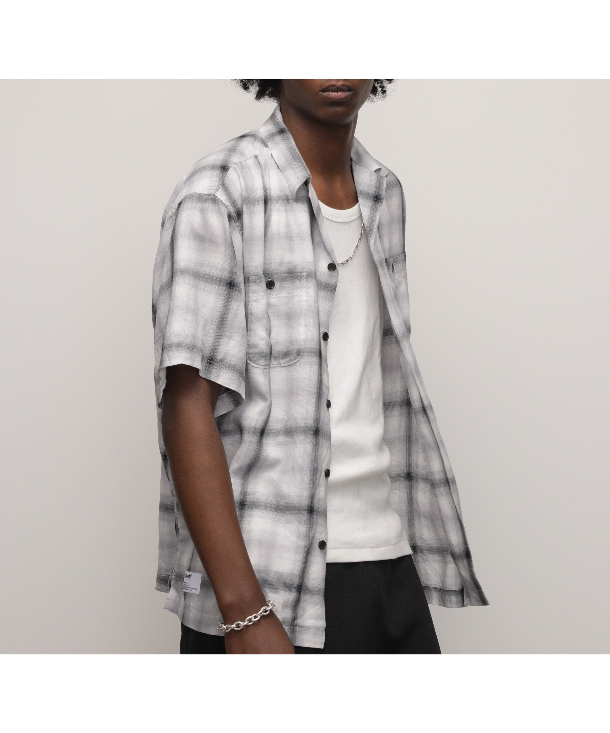 【ショット/Schott / MEN】のOMBRE CHECK SHIRT/オンブレチェックシャツ インテリア・キッズ・メンズ・レディースファッション・服の通販 founy(ファニー) 　ファッション　Fashion　メンズファッション　MEN　春　Spring　ジャケット　Jacket　スタッズ　Studs　チェック　Check　定番　Standard　ニューヨーク　New York　フロント　Front　ライダース　Riders　ライダースジャケット　Riders Jacket　夏　Summer　ブラック|ID: prp329100004248438 ipo3291000000029482289