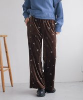 【ローリーズファーム/LOWRYS FARM】のベロアシシュウフレアパンツ 人気、トレンドファッション・服の通販 founy(ファニー) ファッション Fashion レディースファッション WOMEN パンツ Pants おすすめ Recommend チュニック Tunic トレンド Trend ビッグ Big フレア Flare ベロア Velor リラックス Relax エレガント 上品 Elegant |ID:prp329100004248770