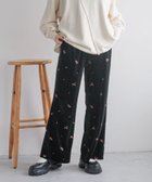 【ローリーズファーム/LOWRYS FARM】のベロアシシュウフレアパンツ 人気、トレンドファッション・服の通販 founy(ファニー) ファッション Fashion レディースファッション WOMEN パンツ Pants おすすめ Recommend チュニック Tunic トレンド Trend ビッグ Big フレア Flare ベロア Velor リラックス Relax エレガント 上品 Elegant thumbnail ブラック09|ID: prp329100004248770 ipo3291000000029484941