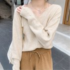 【ミニミニストア/miniministore】のニットトップス レディース Vネック ベージュ|ID: prp329100004248774 ipo3291000000029484963