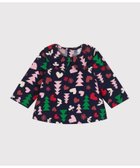 【プチバトー/PETIT BATEAU / KIDS】のサージ織り長袖ブラウス 人気、トレンドファッション・服の通販 founy(ファニー) ファッション Fashion キッズファッション KIDS おすすめ Recommend なめらか Smooth フリル Frills ホリデーシーズン Holiday モチーフ Motif 長袖 Long Sleeve thumbnail ネイビー/マルチカラー|ID: prp329100004248850 ipo3291000000029485961