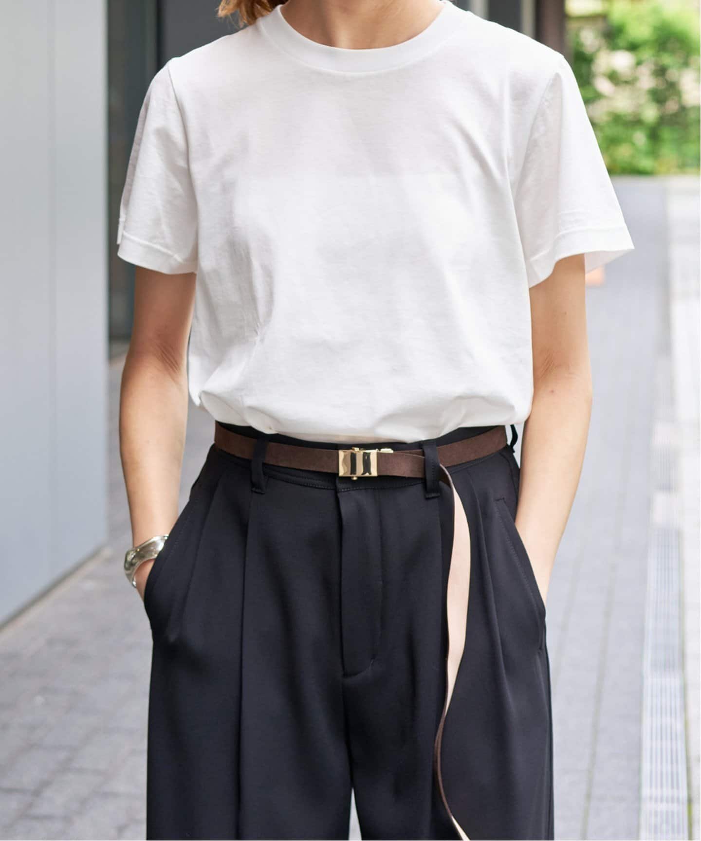 【スピック&スパン/Spick & Span】のファインコットンTシャツ 人気、トレンドファッション・服の通販 founy(ファニー) 　ファッション　Fashion　レディースファッション　WOMEN　トップス・カットソー　Tops/Tshirt　シャツ/ブラウス　Shirts/Blouses　ロング / Tシャツ　T-Shirts　 other-1|ID: prp329100004248936 ipo3291000000029486799