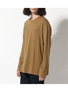 【バナナリパブリック ファクトリーストア/BANANA REPUBLIC FACTORY STORE / MEN】のBANANA REPUBLIC FACTORY STORE 日本限定 長袖ボクシーTシャツ CARAMEL|ID: prp329100004248964 ipo3291000000029516090