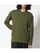 【バナナリパブリック ファクトリーストア/BANANA REPUBLIC FACTORY STORE / MEN】のBANANA REPUBLIC FACTORY STORE 日本限定 長袖ボクシーTシャツ DARK_CYPRESS|ID: prp329100004248964 ipo3291000000029516091