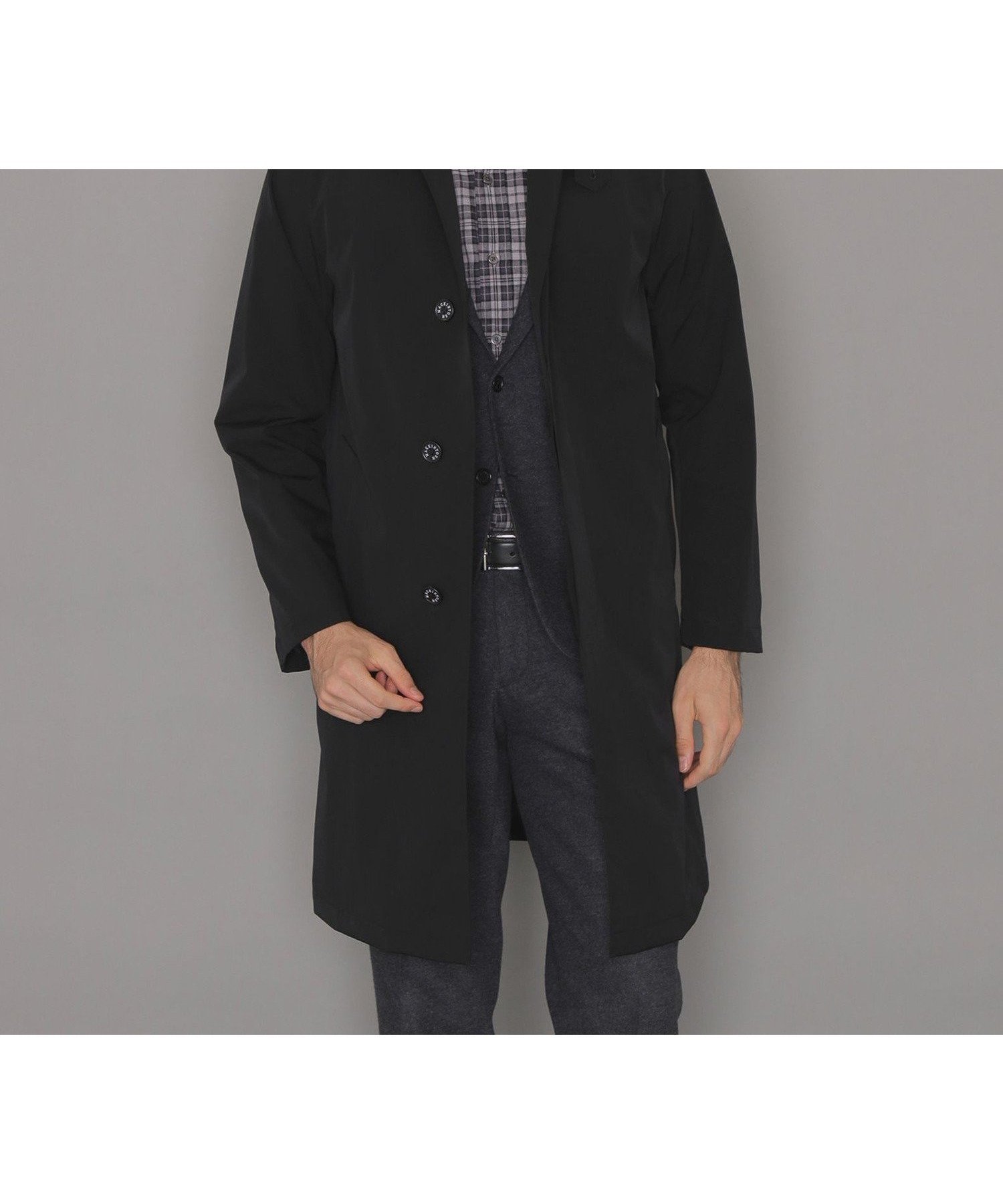 【マッキントッシュ ロンドン/MACKINTOSH LONDON / MEN】の【BLACK OF BLACKs】【DUNFORD】シンセティックステンカラーコート 人気、トレンドファッション・服の通販 founy(ファニー) 　ファッション　Fashion　メンズファッション　MEN　クラシカル　Classical　ジャージ　Jersey　スーツ　Suit　フィット　Fit　プリント　Print　ボンディング　Bonding　ライナー　Liner　冬　Winter　春　Spring　秋　Autumn/Fall　軽量　Lightweight　防寒　Cold Protection　 other-1|ID: prp329100004248969 ipo3291000000029487182