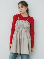 【コカ/COCA】のフロッキードットキャミチュニック 人気、トレンドファッション・服の通販 founy(ファニー) ファッション Fashion レディースファッション WOMEN トップス・カットソー Tops/Tshirt キャミソール / ノースリーブ No Sleeves ポケット Pocket |ID:prp329100004249021