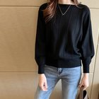 【ミニミニストア/miniministore】のニットトップス きれいめ 体型カバー大人 人気、トレンドファッション・服の通販 founy(ファニー) ファッション Fashion レディースファッション WOMEN トップス・カットソー Tops/Tshirt ニット Knit Tops A/W・秋冬 Aw・Autumn/Winter・Fw・Fall-Winter アクリル Acrylic イエロー Yellow セーター Sweater ベーシック Basic 無地 Plain Color ビジネス 仕事 通勤 Business 長袖 Long Sleeve thumbnail ブラック|ID: prp329100004249043 ipo3291000000029631866