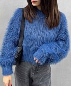 【イング/INGNI】のシャギーショートニット 人気、トレンドファッション・服の通販 founy(ファニー) ファッション Fashion レディースファッション WOMEN トップス・カットソー Tops/Tshirt ニット Knit Tops thumbnail ブルー|ID: prp329100004249106 ipo3291000000029488387