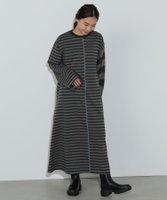 【ビームス ハート/BEAMS HEART】のクレイジーボーダー ワンピース 人気、トレンドファッション・服の通販 founy(ファニー) ファッション Fashion レディースファッション WOMEN ワンピース Dress おすすめ Recommend ウェーブ Wave ストレート Straight ブルゾン Blouson ボーダー Border ミリタリー Military 秋 Autumn/Fall |ID:prp329100004249689