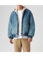 【リーバイス/Levis / MEN】のROWAN スタジアムジャケット ミディアムインディゴ FINALLY MADE IT 人気、トレンドファッション・服の通販 founy(ファニー) ファッション Fashion メンズファッション MEN クラシック Classic ジャケット Jacket スウェット Sweat セーター Sweater デニム Denim パーカー Hoodie フィット Fit フロント Front リラックス Relax thumbnail Medium Indigo - Worn In|ID: prp329100004249724 ipo3291000000029492997