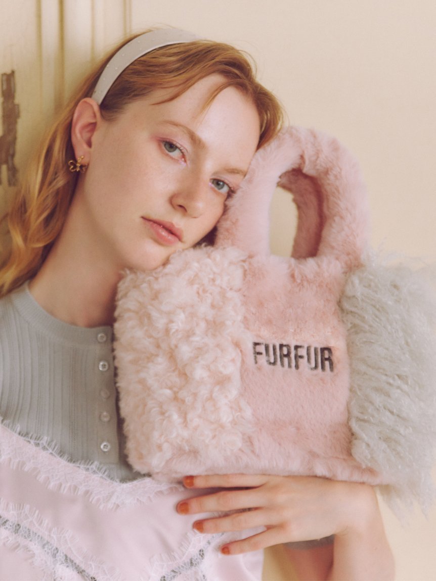 【ファーファー/FURFUR】のパッチワークエコファートートバッグ インテリア・キッズ・メンズ・レディースファッション・服の通販 founy(ファニー) 　ファッション　Fashion　レディースファッション　WOMEN　バッグ　Bag　スペシャル　Special　ポケット　Pocket　人気　Popularity　PNK[066]|ID: prp329100004249825 ipo3291000000029493763