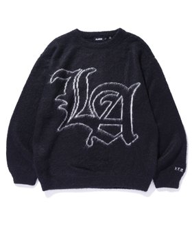 【エクストララージ/XLARGE / MEN】のOLD ENGLISH MOHAIR CREWNECK KNIT 人気、トレンドファッション・服の通販 founy(ファニー) ファッション Fashion メンズファッション MEN グラフィック Graphic フロント Front モヘア Mohair |ID:prp329100004249832