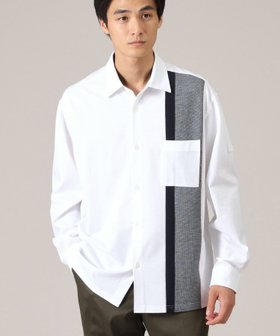 【タケオキクチ/TAKEO KIKUCHI / MEN】の【バイカラー】バーチカル切替 ジャージシャツ 人気、トレンドファッション・服の通販 founy(ファニー) ファッション Fashion メンズファッション MEN おすすめ Recommend インナー Inner シルケット Mercerization ジャージ Jersey ボトム Bottom ミラノリブ Milan Ribs 切替 Switching |ID:prp329100004249859