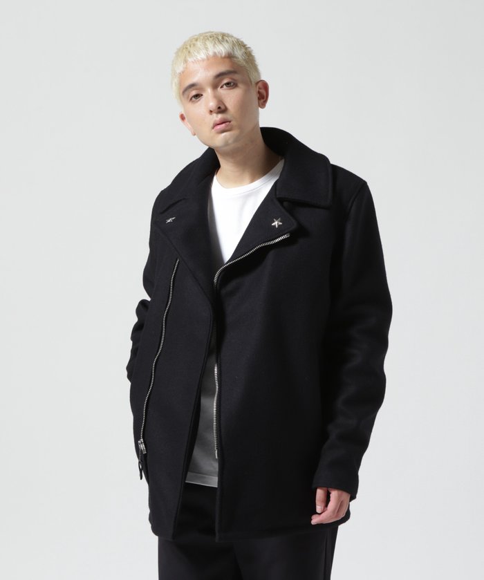 【ショット/Schott / MEN】の766US MELTON ZIP UP P-COAT/メルトン ジップアップ ピーコート インテリア・キッズ・メンズ・レディースファッション・服の通販 founy(ファニー) https://founy.com/ ファッション Fashion メンズファッション MEN アウター Coats Outerwear/Men キルティング Quilting ジップ Zip ジップアップ Zip Up ジャケット Jacket スタッズ Studs 定番 Standard ニューヨーク New York フロント Front メルトン Melton ライダース Riders ライダースジャケット Riders Jacket ライニング Lining |ID: prp329100004249954 ipo3291000000029494858