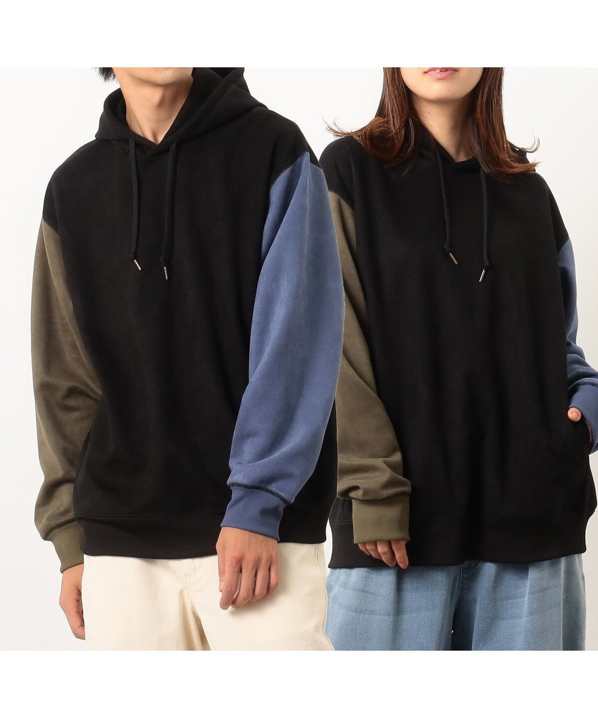 【コムサイズム/COMME CA ISM / MEN】のカットスエードカラーステッチプルオーバーパーカ 人気、トレンドファッション・服の通販 founy(ファニー) 　ファッション　Fashion　メンズファッション　MEN　トップス・カットソー　Tops/Tshirt/Men　パーカ　Sweats　ショルダー　Shoulder　スエード　Suede　トレーナー　Trainer　ドロップ　Drop　フェイクスエード　Faux Suede　ポケット　Pocket　切替　Switching　 other-1|ID: prp329100004249982 ipo3291000000029495031