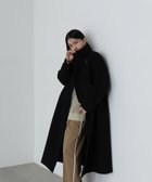 【エヌ ナチュラルビューティーベーシック/N.Natural Beauty basic】のウールパイルスタンドネックコート《S Size Line》 人気、トレンドファッション・服の通販 founy(ファニー) ファッション Fashion レディースファッション WOMEN アウター Coat Outerwear コート Coats スタンド Stand ダブル Double ポケット Pocket メルトン Melton ロング Long 防寒 Cold Protection thumbnail ブラック|ID: prp329100004250136 ipo3291000000029496059