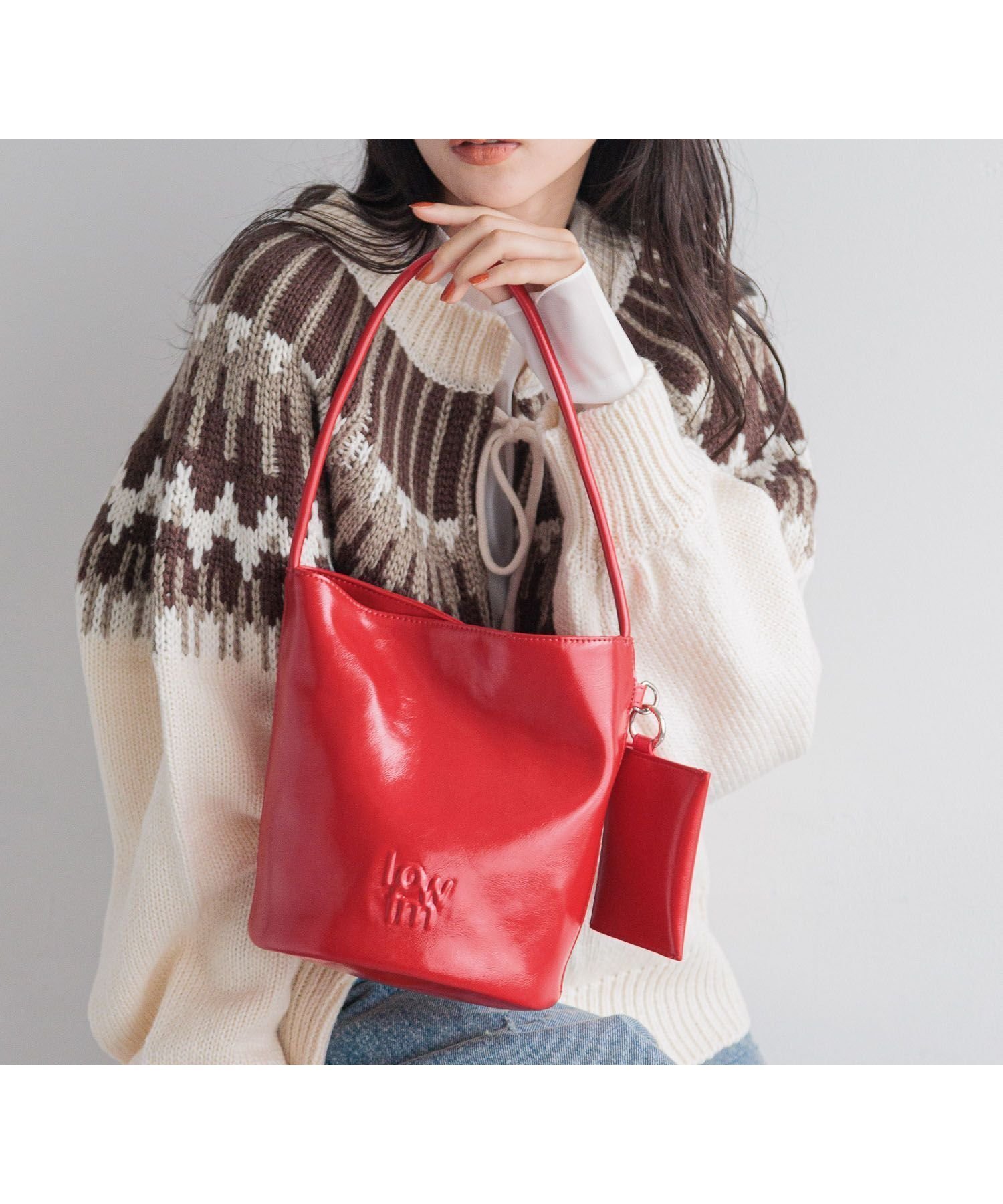 【ローリーズファーム/LOWRYS FARM】のLFポーチツキバケツBAG 人気、トレンドファッション・服の通販 founy(ファニー) 　ファッション　Fashion　レディースファッション　WOMEN　バッグ　Bag　ポーチ　Pouches　ポケット　Pocket　ポーチ　Pouch　マグネット　Magnet　 other-1|ID: prp329100004250145 ipo3291000000029496135