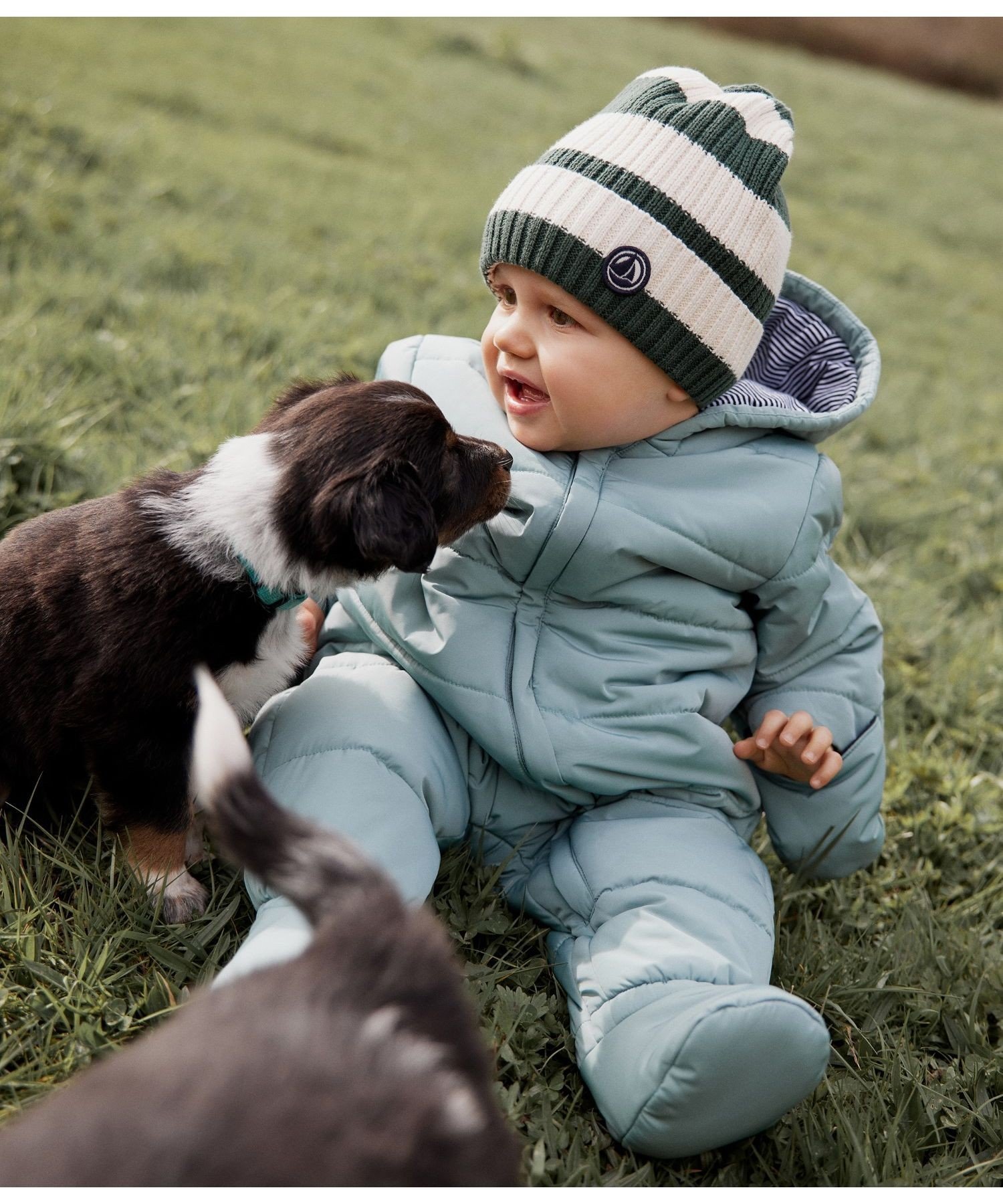 【プチバトー/PETIT BATEAU / KIDS】の中綿入りカバーオール インテリア・キッズ・メンズ・レディースファッション・服の通販 founy(ファニー) 　ファッション　Fashion　キッズファッション　KIDS　おすすめ　Recommend　冬　Winter　軽量　Lightweight　ライトグリーン|ID: prp329100004250220 ipo3291000000029497008