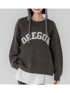 【コカ/COCA】のブークレーロゴニット 人気、トレンドファッション・服の通販 founy(ファニー) ファッション Fashion レディースファッション WOMEN トップス・カットソー Tops/Tshirt ニット Knit Tops thumbnail Charcoal|ID: prp329100004250245 ipo3291000000029497338