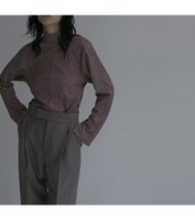 【ルシェル ブルー/LE CIEL BLEU】のチェックジャージータートルネックトップ / Check Jersey Turtle Neck TOP 人気、トレンドファッション・服の通販 founy(ファニー) ファッション Fashion レディースファッション WOMEN トップス・カットソー Tops/Tshirt タートルネック Turtleneck シェイプ Shape チェック Check |ID:prp329100004250365