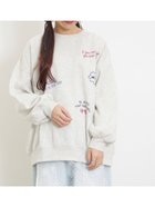 【サマンサモスモス/Samansa Mos2】の◎裏起毛手描き風刺繍スウェット 人気、トレンドファッション・服の通販 founy(ファニー) ファッション Fashion レディースファッション WOMEN トップス・カットソー Tops/Tshirt パーカ Sweats スウェット Sweat スウェット Sweat リラックス Relax 手描き Hand Drawn thumbnail グレー|ID: prp329100004250398 ipo3291000000029498835