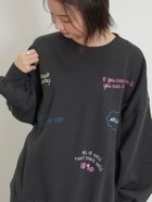 【サマンサモスモス/Samansa Mos2】の◎裏起毛手描き風刺繍スウェット 人気、トレンドファッション・服の通販 founy(ファニー) ファッション Fashion レディースファッション WOMEN トップス・カットソー Tops/Tshirt パーカ Sweats スウェット Sweat スウェット Sweat リラックス Relax 手描き Hand Drawn thumbnail チャコールグレー|ID: prp329100004250398 ipo3291000000029498837