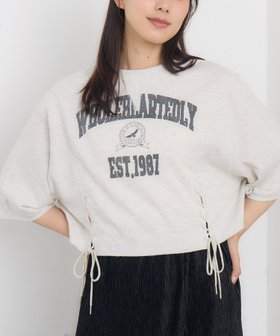 【レトロガール/RETRO GIRL】のミニ裏毛リメイクTEE 人気、トレンドファッション・服の通販 founy(ファニー) ファッション Fashion レディースファッション WOMEN コンパクト Compact トレンド Trend バランス Balance フリル Frills ベーシック Basic ボトム Bottom リメイク Remake レース Race ロング Long ワイド Wide |ID:prp329100004250428