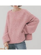 【コカ/COCA】のブークレヤーンボートネックニット 人気、トレンドファッション・服の通販 founy(ファニー) ファッション Fashion レディースファッション WOMEN トップス・カットソー Tops/Tshirt ニット Knit Tops おすすめ Recommend アクセサリー Accessories シンプル Simple チェック Check バランス Balance ポケット Pocket thumbnail Pink|ID: prp329100004250447 ipo3291000000029499205