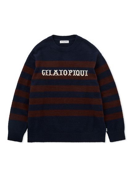 【ジェラートピケ オム/GELATO PIQUE HOMME / MEN】の【HOMME】エアモコプルオーバー インテリア・キッズ・メンズ・レディースファッション・服の通販 founy(ファニー) 　ファッション　Fashion　メンズファッション　MEN　トップス・カットソー　Tops/Tshirt/Men　A/W・秋冬　Aw・Autumn/Winter・Fw・Fall-Winter　おすすめ　Recommend　スタイリッシュ　Stylish　ボーダー　Border　ロング　Long　人気　Popularity　軽量　Lightweight　NVY[089]|ID: prp329100004250488 ipo3291000000029499472