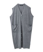 【マーコート/MARcourt】のmizuiro ind Vネックロングベスト 人気、トレンドファッション・服の通販 founy(ファニー) ファッション Fashion レディースファッション WOMEN アウター Coat Outerwear トップス・カットソー Tops/Tshirt ベスト/ジレ Gilets/Vests Vネック V-Neck スリーブ Sleeve フレンチ French フロント Front ベーシック Basic ポケット Pocket ロング Long 無地 Plain Color thumbnail グレー|ID: prp329100004250504 ipo3291000000029499578