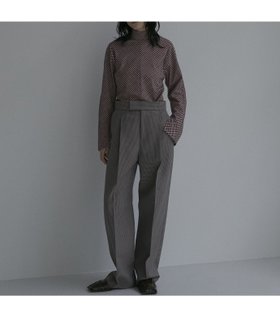 【ルシェル ブルー/LE CIEL BLEU】 チェックタックパンツ / Check Tuck Pants人気、トレンドファッション・服の通販 founy(ファニー) ファッション Fashion レディースファッション WOMEN パンツ Pants クラシック Classic チェック Check プリーツ Pleats モダン Modern |ID:prp329100004250524