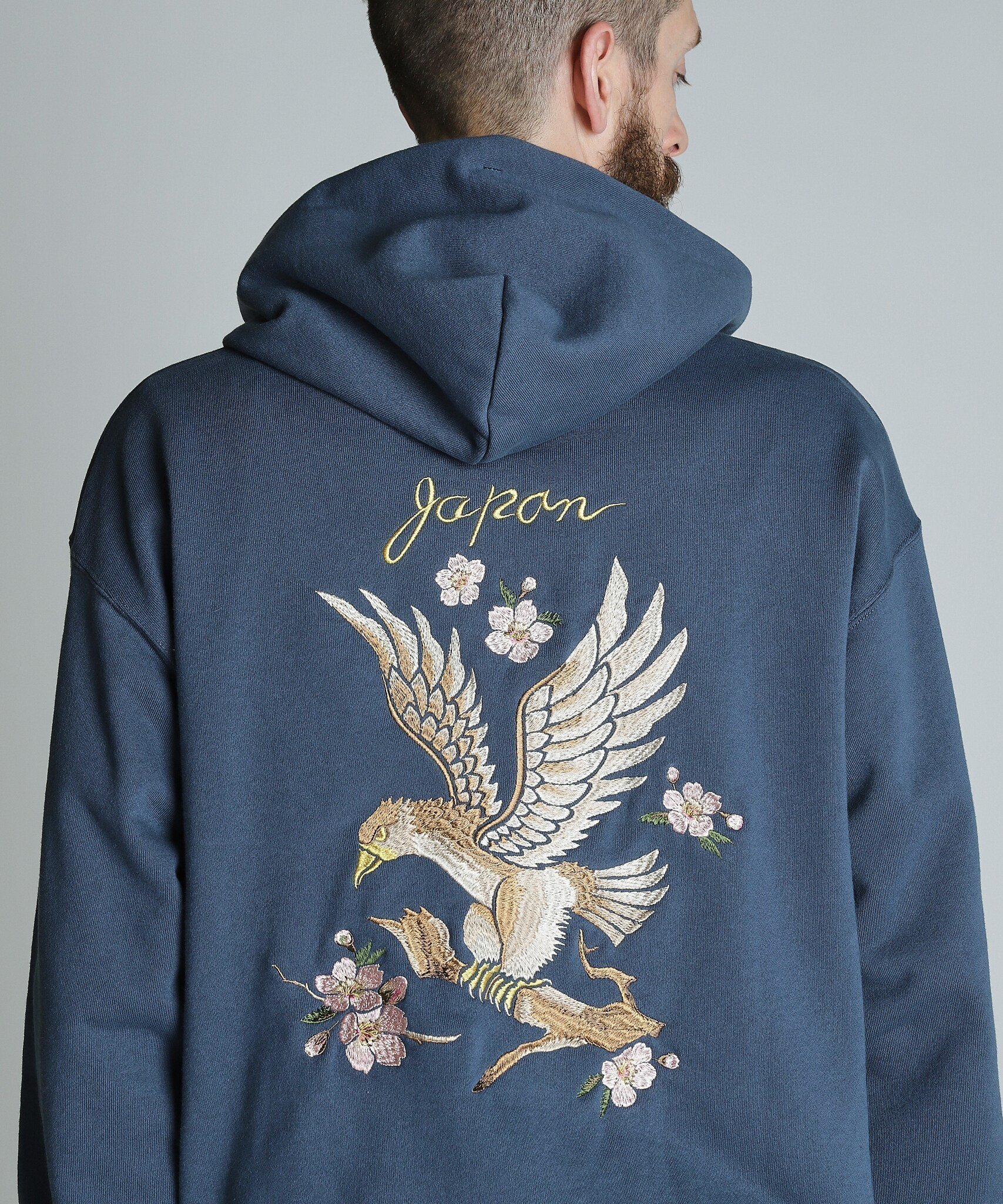 【ショット/Schott / MEN】のEMB. CHERRY BLOSSOM JAPAN EAGLE HOODED SWEAT/チェリーブロッサム ジャパンイーグル パーカー インテリア・キッズ・メンズ・レディースファッション・服の通販 founy(ファニー) 　ファッション　Fashion　メンズファッション　MEN　グラフィック　Graphic　ジャケット　Jacket　スタッズ　Studs　定番　Standard　ニューヨーク　New York　パーカー　Hoodie　フロント　Front　ライダース　Riders　ライダースジャケット　Riders Jacket　ローズ　Rose　ネイビー|ID: prp329100004250607 ipo3291000000029500145