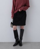 【エヌ ナチュラルビューティーベーシック/N.Natural Beauty basic】のモケモケフェザーミニスカート 人気、トレンドファッション・服の通販 founy(ファニー) ファッション Fashion レディースファッション WOMEN スカート Skirt ミニスカート Mini Skirts A/W・秋冬 Aw・Autumn/Winter・Fw・Fall-Winter シンプル Simple スウェット Sweat トレンド Trend フェザー Feather ミニスカート Mini Skirt thumbnail ブラック|ID: prp329100004250629 ipo3291000000029500405