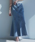 【アニュアンス/anuans】のマーメイドデニムスカート 人気、トレンドファッション・服の通販 founy(ファニー) ファッション Fashion レディースファッション WOMEN スカート Skirt デニムスカート Denim Skirts デニム Denim ポケット Pocket thumbnail LIGHT BLUE|ID: prp329100004250642 ipo3291000000029500602