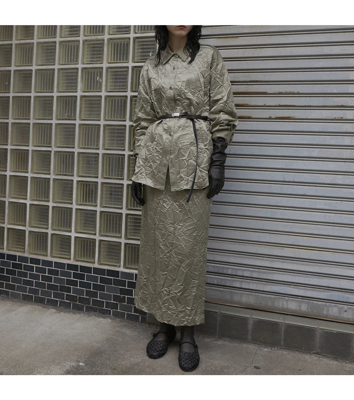 【ルシェル ブルー/LE CIEL BLEU】のリンクルウォッシュサテンスカート / Wrinkled Washed Satin Skirt 人気、トレンドファッション・服の通販 founy(ファニー) 　ファッション　Fashion　レディースファッション　WOMEN　スカート　Skirt　サテン　Satin　シンプル　Simple　スリット　Slit　セットアップ　Set Up　ロング　Long　ワッシャー　Washer　 other-1|ID: prp329100004250653 ipo3291000000029500636