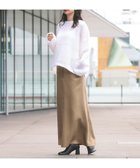 【デミルクス ビームス/Demi-Luxe BEAMS】のサテン マーメイドスカート 人気、トレンドファッション・服の通販 founy(ファニー) ファッション Fashion レディースファッション WOMEN スカート Skirt おすすめ Recommend サテン Satin ショート Short バランス Balance フィット Fit フロント Front マーメイド Mermaid thumbnail BEIGE|ID: prp329100004250656 ipo3291000000029500660