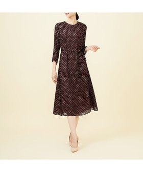 【シビラ/SYBILLA】のオパールドットプリントドレス 人気、トレンドファッション・服の通販 founy(ファニー) ファッション Fashion レディースファッション WOMEN ワンピース Dress ドレス Party Dresses エレガント 上品 Elegant シアー Sheer ドット Dot ドレス Dress フィット Fit フォーマル Formal フレア Flare リボン Ribbon ロング Long |ID:prp329100004251117